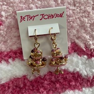 Betsey Johnson cupcake earrings